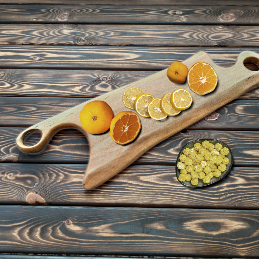 Masif Ahşap Kesme Tahtası Boya Ağacı Model  3