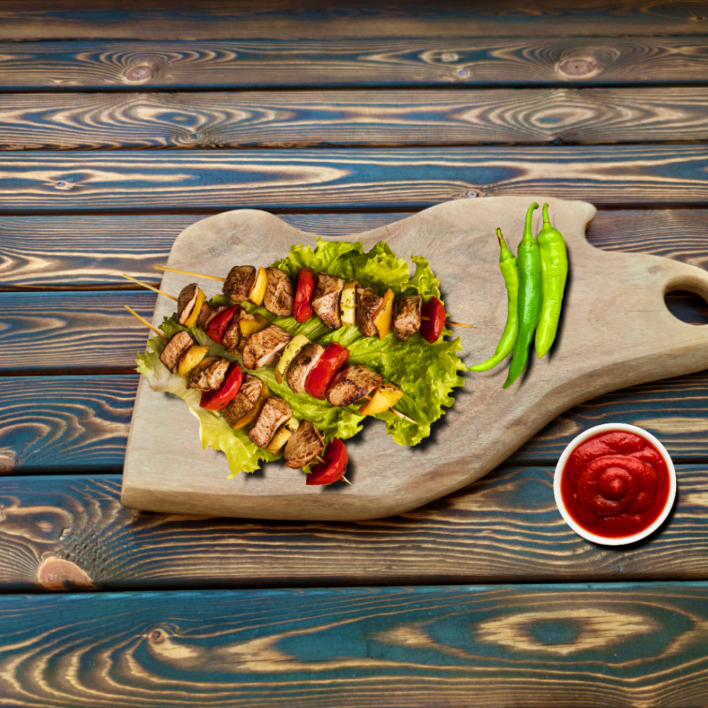 Masif Ahşap Kesme Tahtası Boya Ağacı Model  4