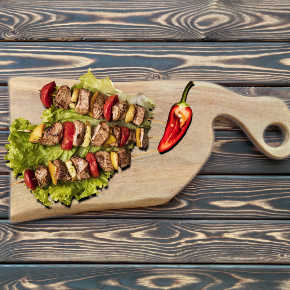 Masif Ahşap Kesme Tahtası Boya Ağacı Model  5